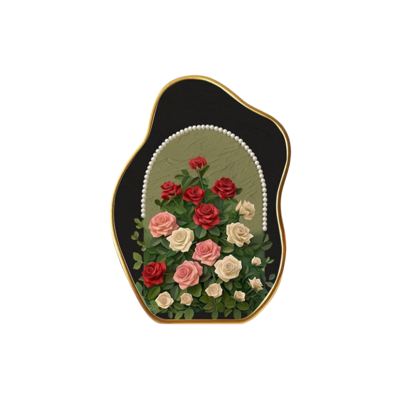 ロマンチックなパールローズ工芸品