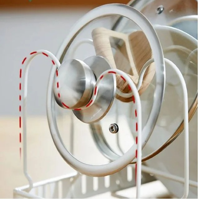 可伸縮多層摺疊置物架