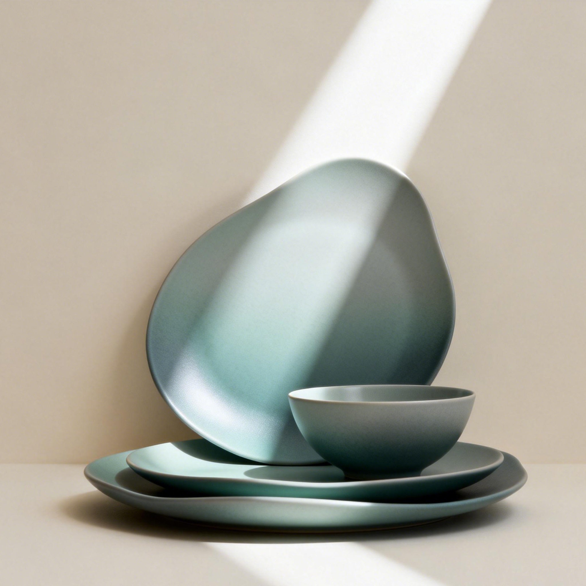 セラミックボウル＆プレート3点セット