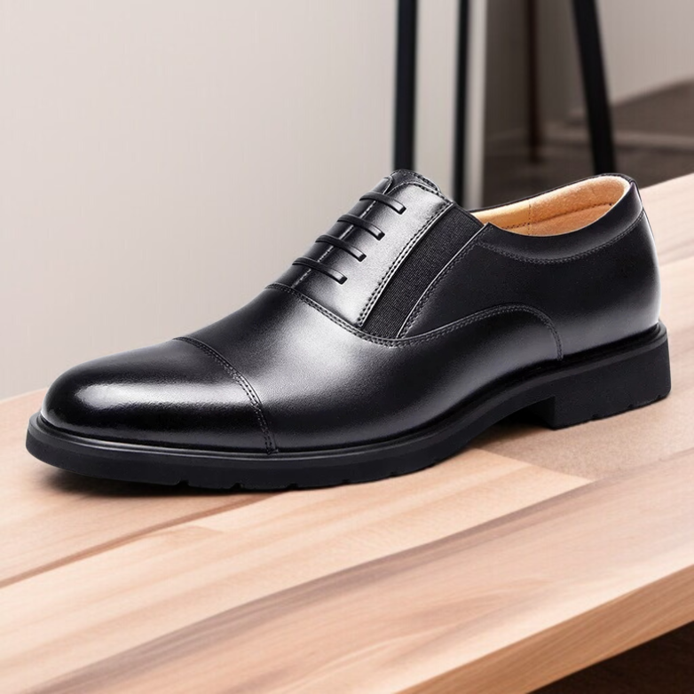남성 비즈니스 구두 삼단 정장 발끝 비즈니스 구두