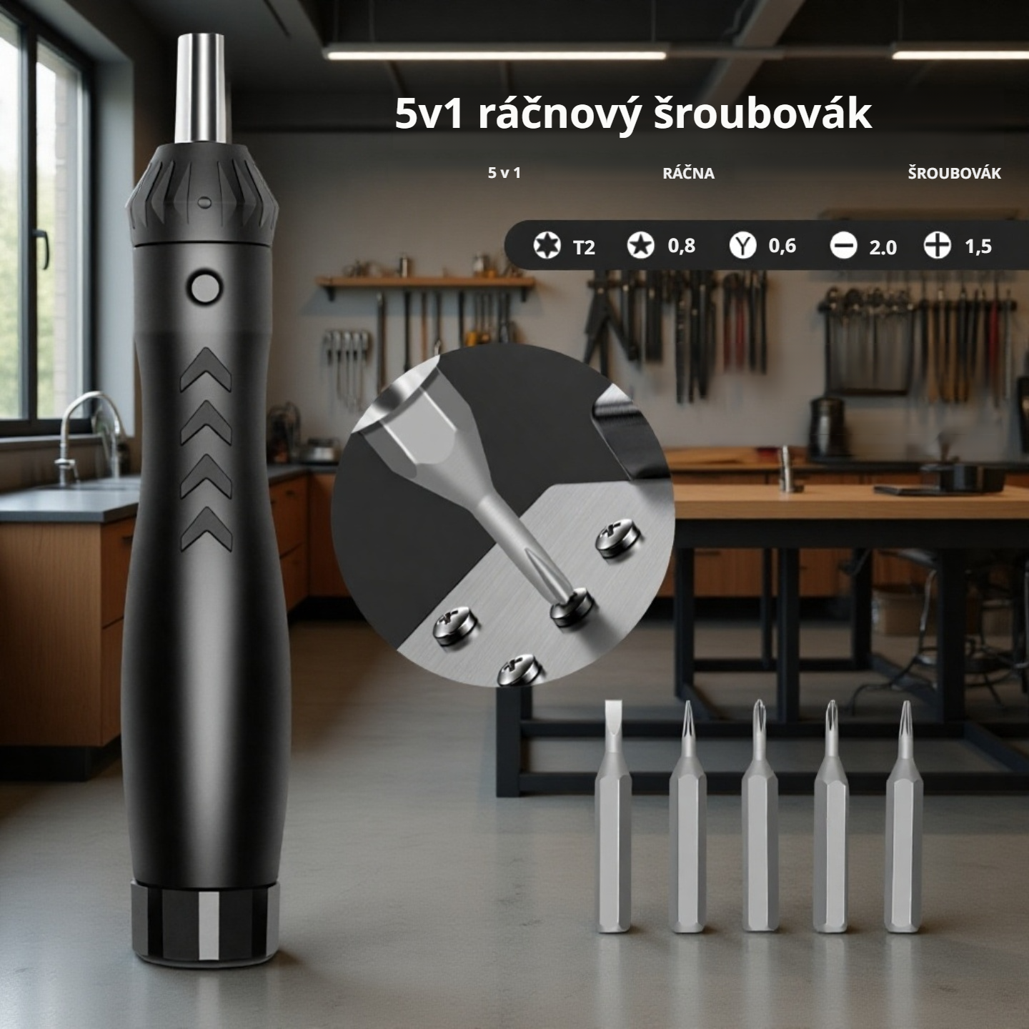 Sada ráčnových šroubováků pro mobilní telefony