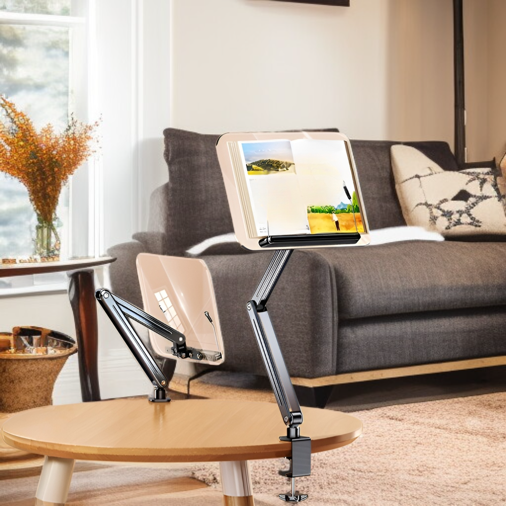 360度回転する読書スタンド