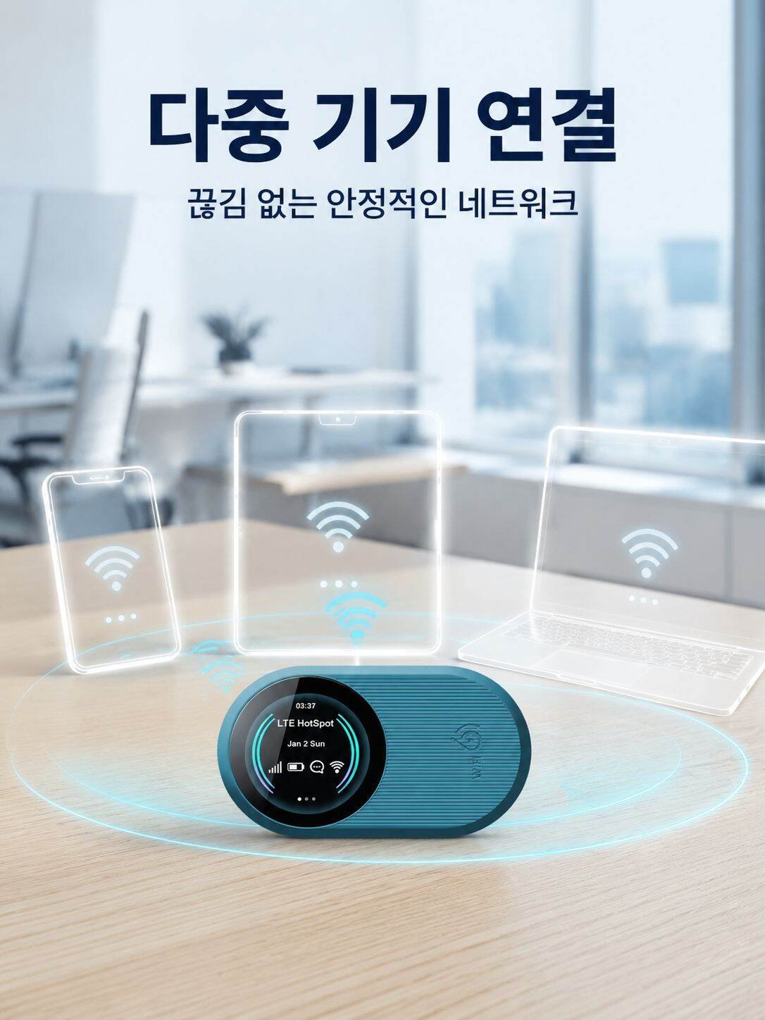 휴대용 무선 MiFi 라우터, 언제 어디서나 네트워크를 즐기세요
