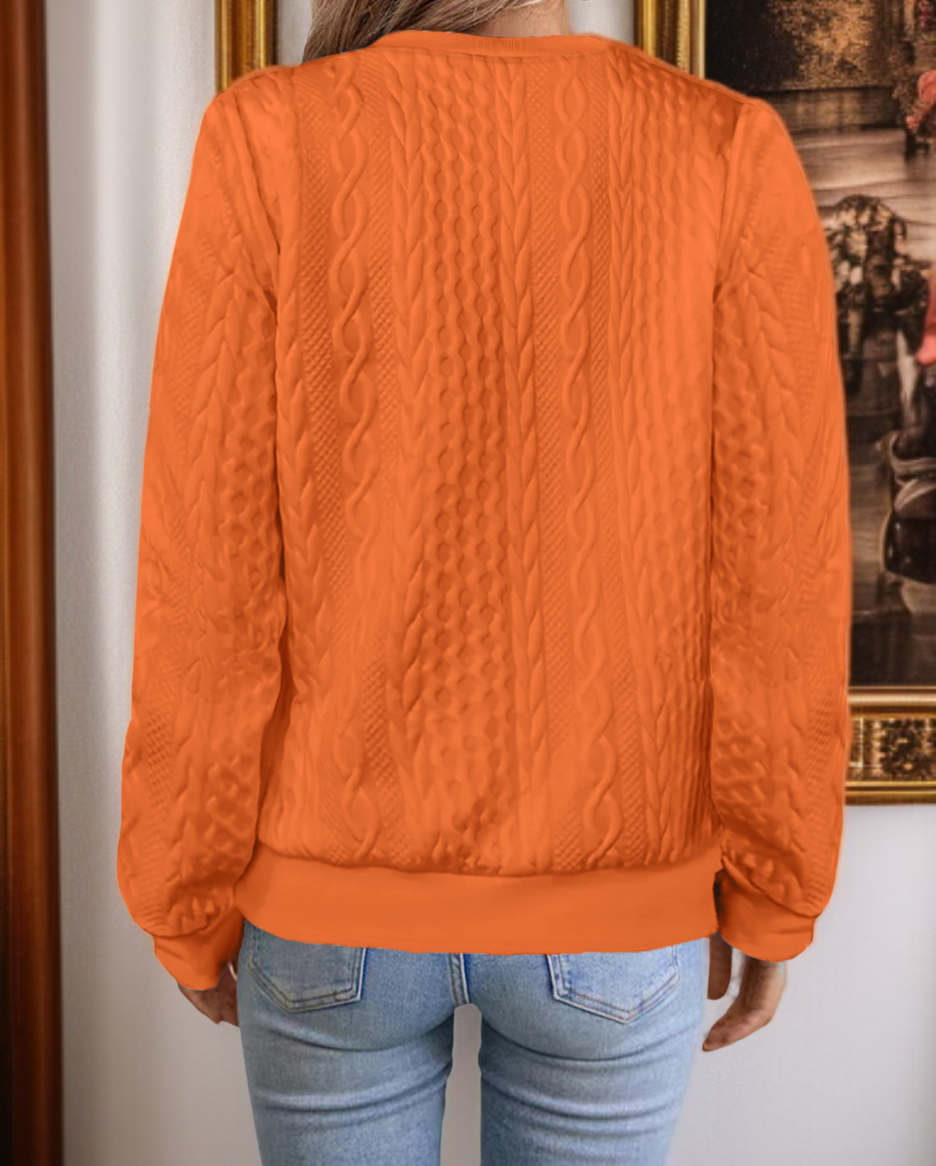 Close-up of jacket's zipper and collar design