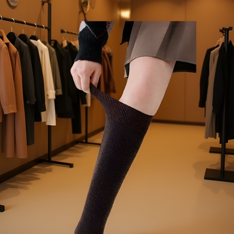 Vlněné ponožky na lýtka