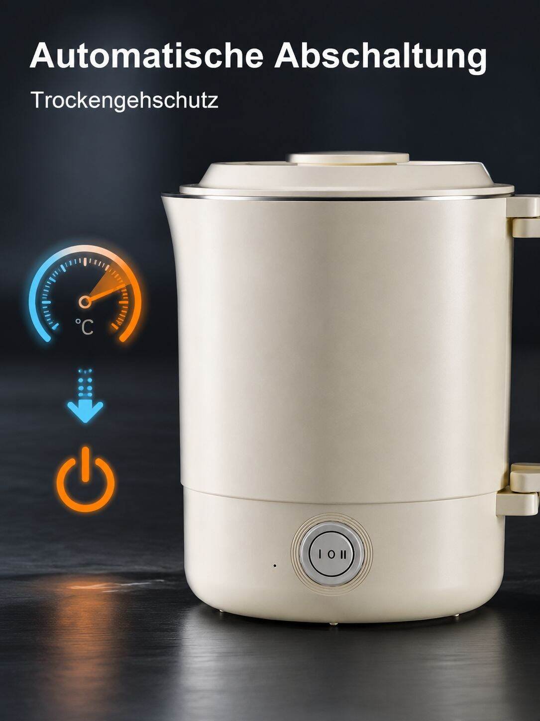 Tragbarer Mini-Wasserkocher – Ideal für Studentenwohnheime