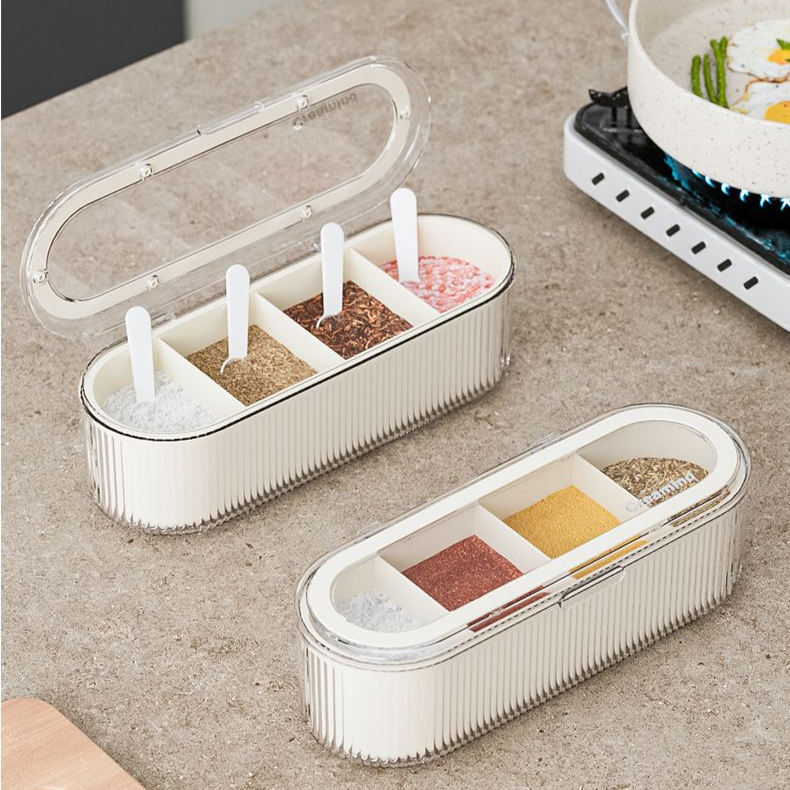 Kitchen Seasoning Box with Spoon