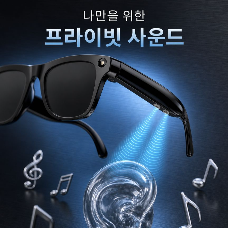 【스마트 변색, 터치·음성 제어】AI 스마트 안경