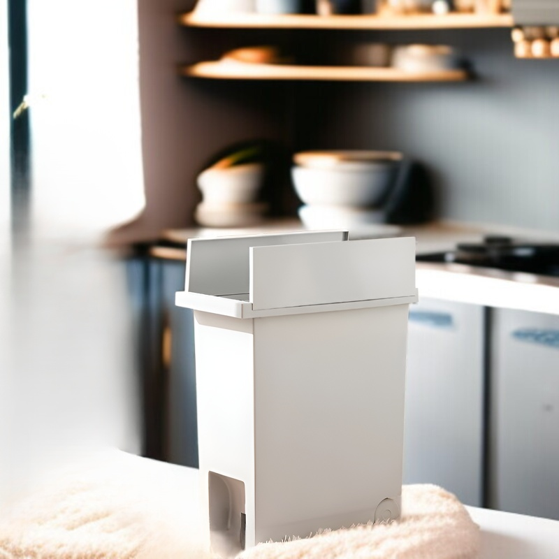 家庭用静音大型ごみ箱 キッチン・リビング・オフィス・トイレ用 足踏み式 厚手 小スペース収納