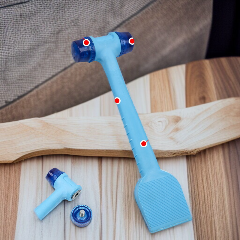 투인원 고무망치 문창 설치 겸용 가죽망치 타일 조립 전용공구망치