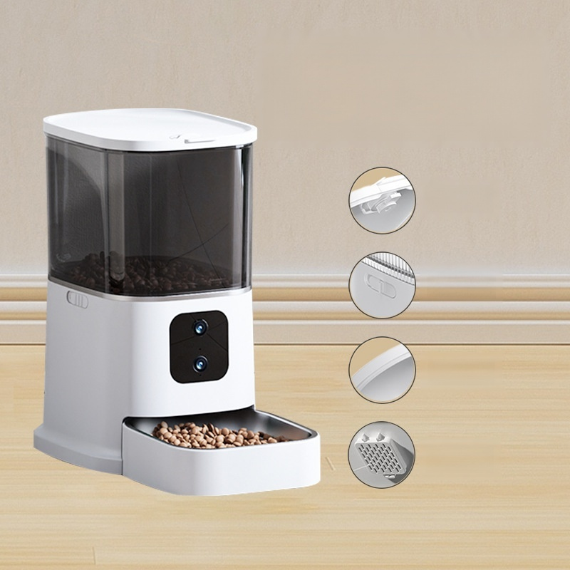 Smart Remote Dual Camera Pet Feeder
