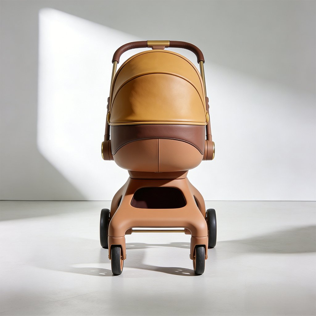 Compact foldable stroller for travel