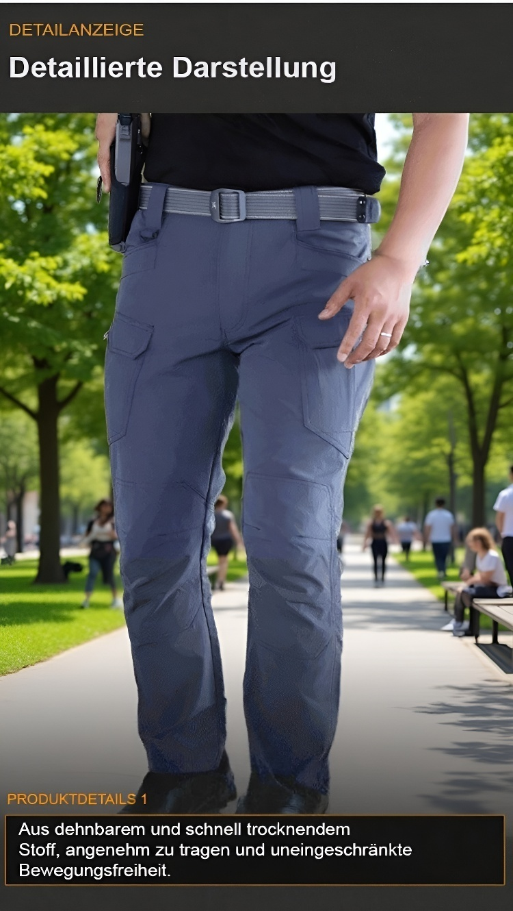 Bequemer Sitz der IX9 Mehrtaschen-Arbeitshose