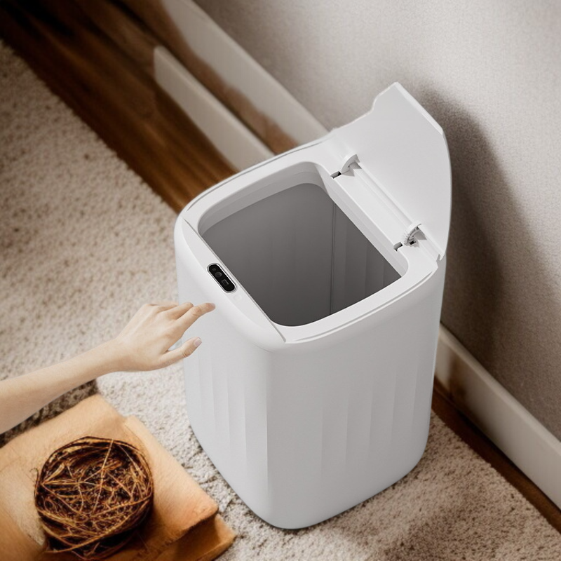 거실 휴지통 전자동 충전 감지 비접촉 휴지통 화장실 발차기 휴지통