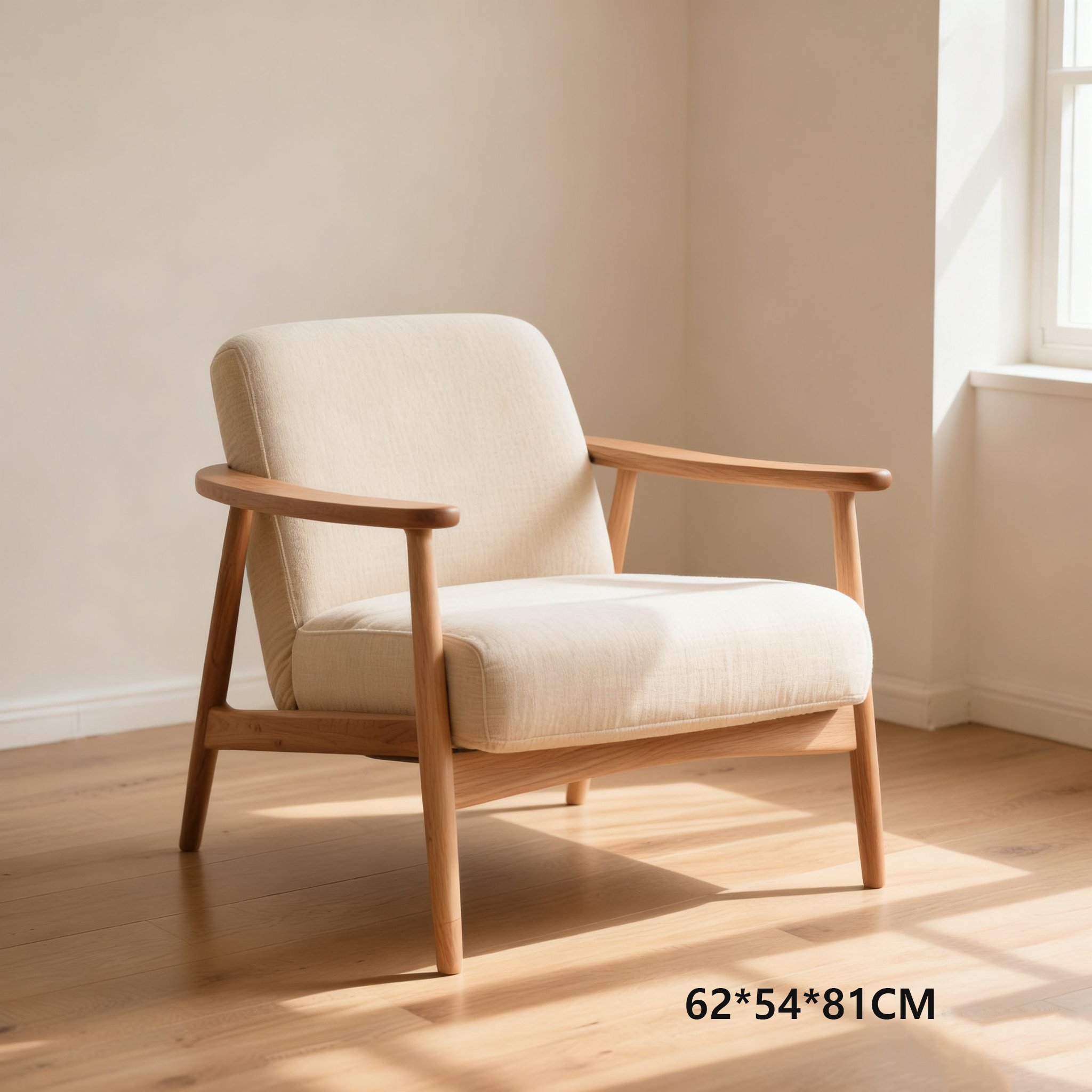 편안한 착석감의 1인용 레트로 소파