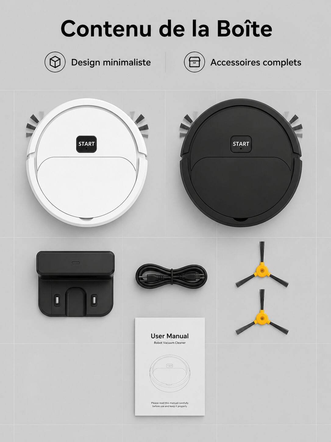 Robot aspirateur intelligent mini pour la maison