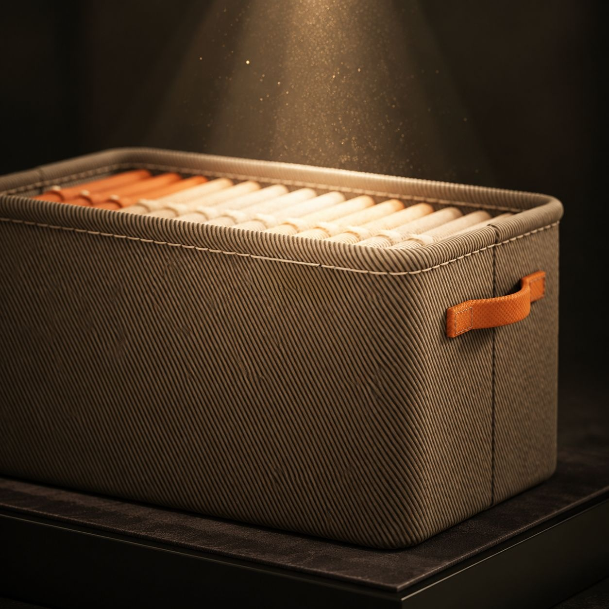 Foldable storage boxes set for wardrobe organization