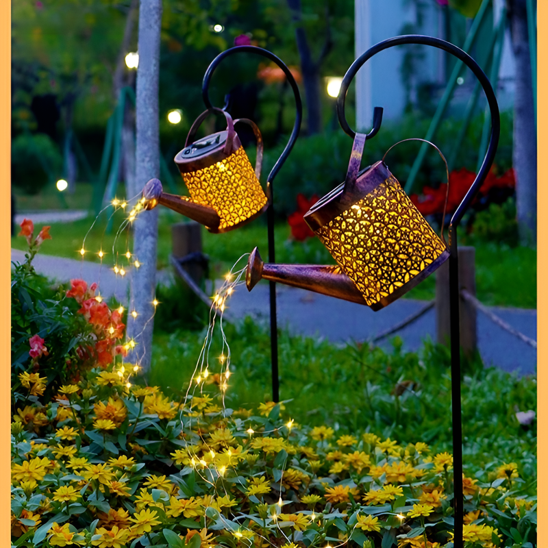 Solar Watering Can Garden Light
