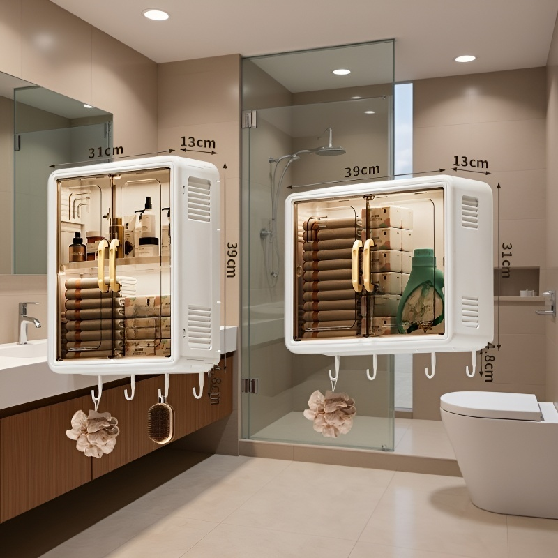 방수 욕실 무타공 벽걸이 수납 선반