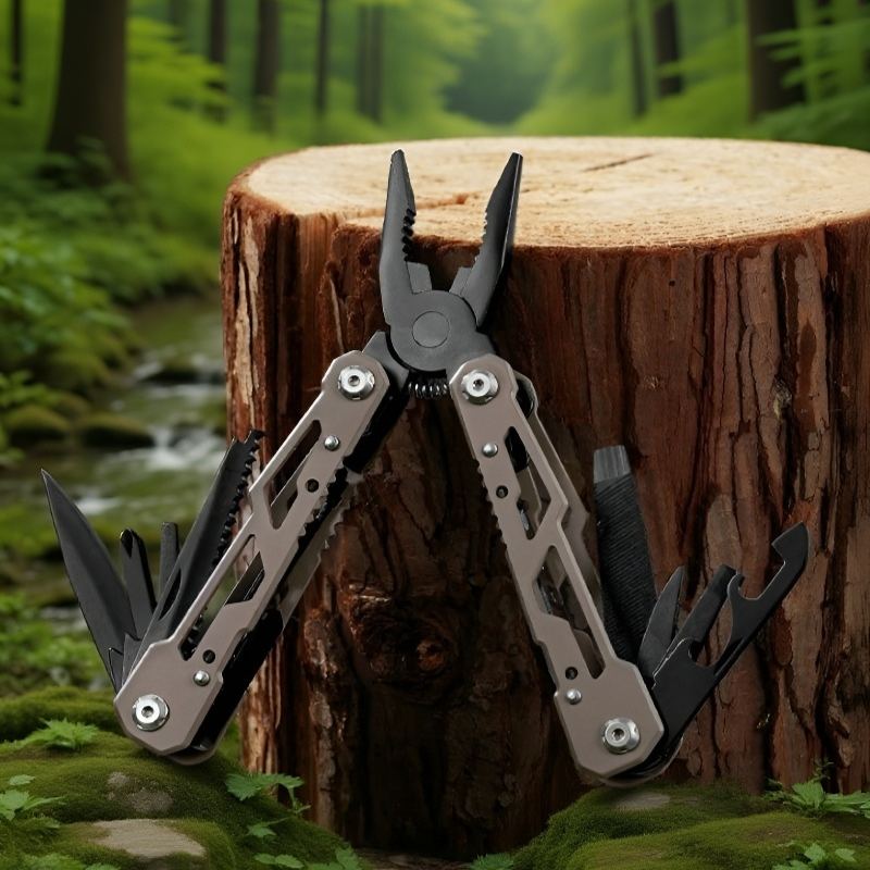 Outdoor Foldable Stainless Steel Multi-Functional Pliers