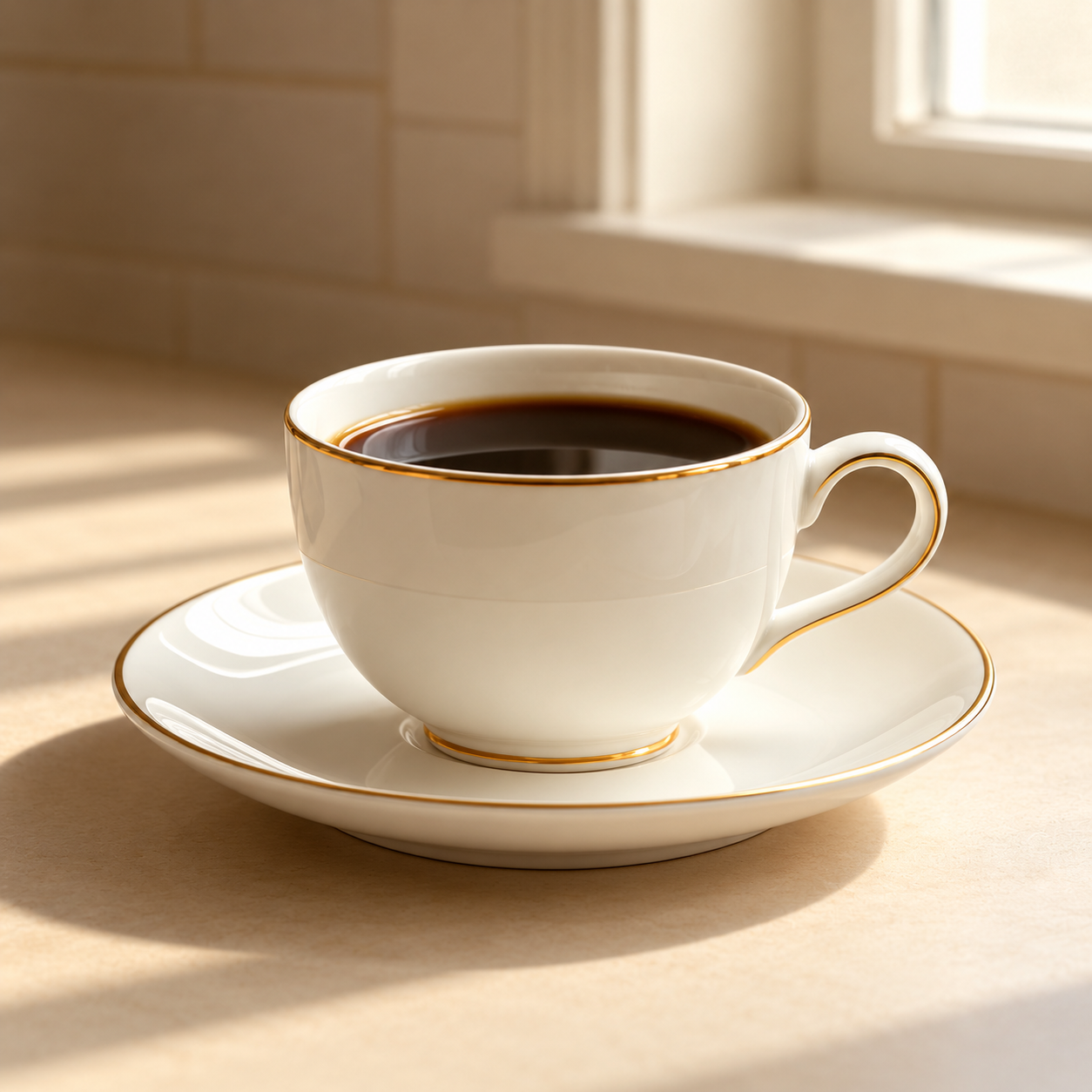 Luxury coffee cup and saucer perfect for gifting
