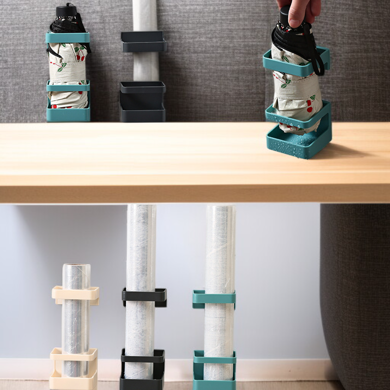 Estante de paraguas montado en la pared, soporte fijo multifuncional para el hogar