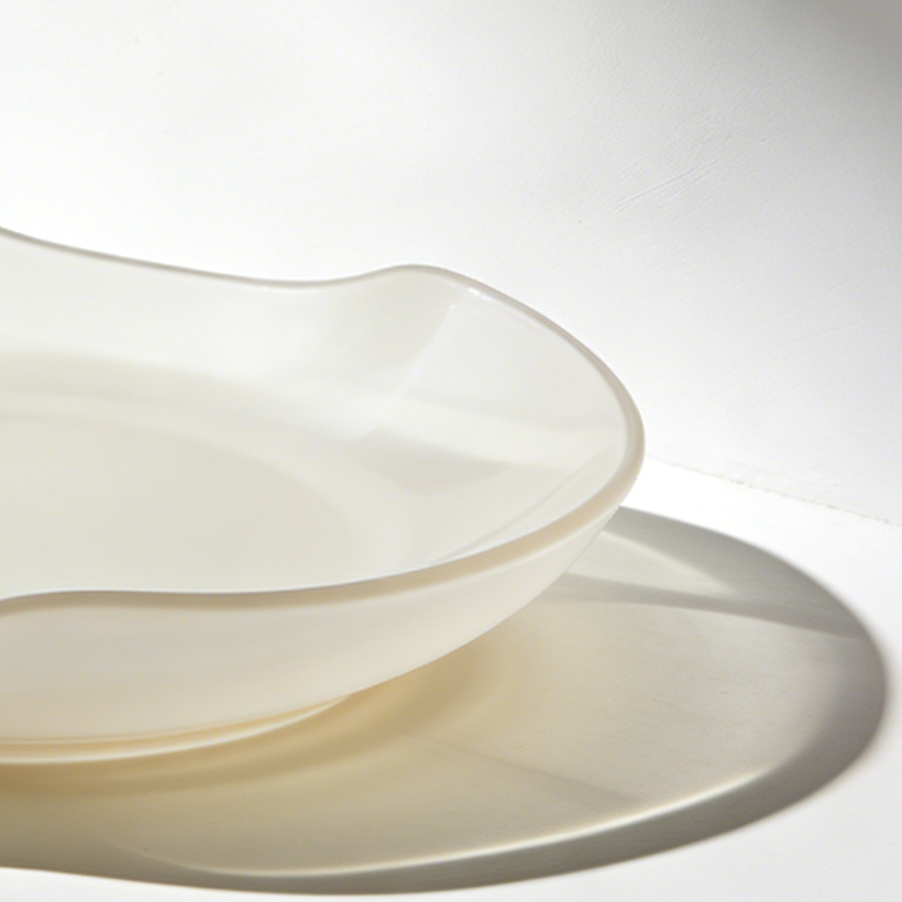 食卓に並べた厚手プレートセットの使用イメージ