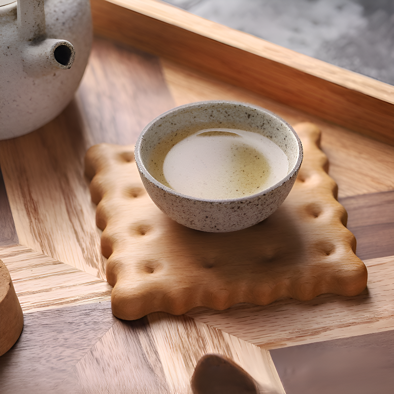Creative Solid Wood Mug Coasters Anti-scalding Insulation Table Mat
