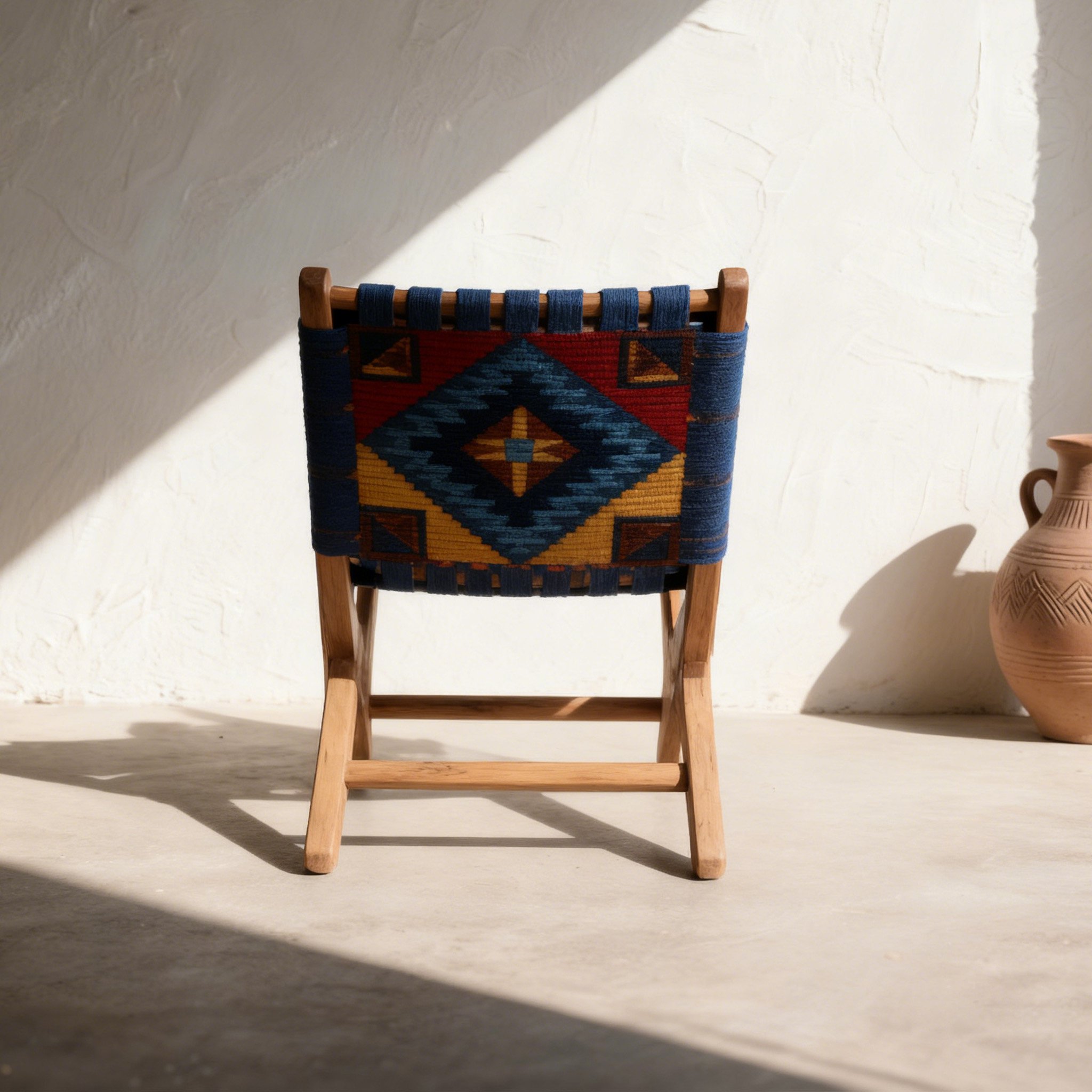 원목 핸드메이드 위빙 체어