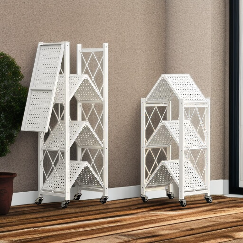 折りたたみ式多層モバイル収納ラック