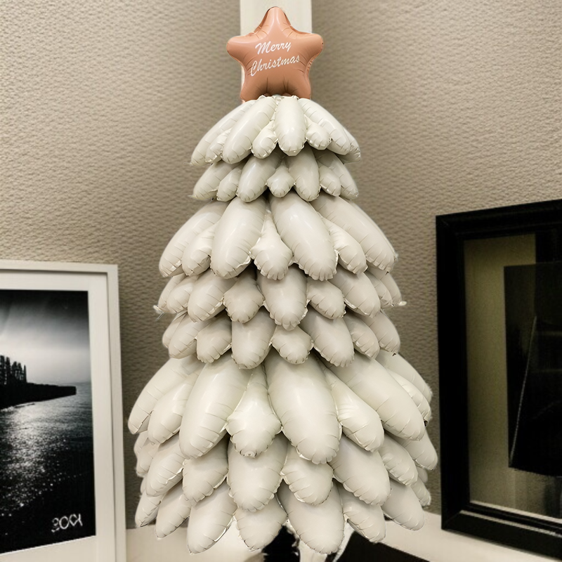 商業施設用クリスマスツリー型発光バルーン デコレーション＆撮影アイテム