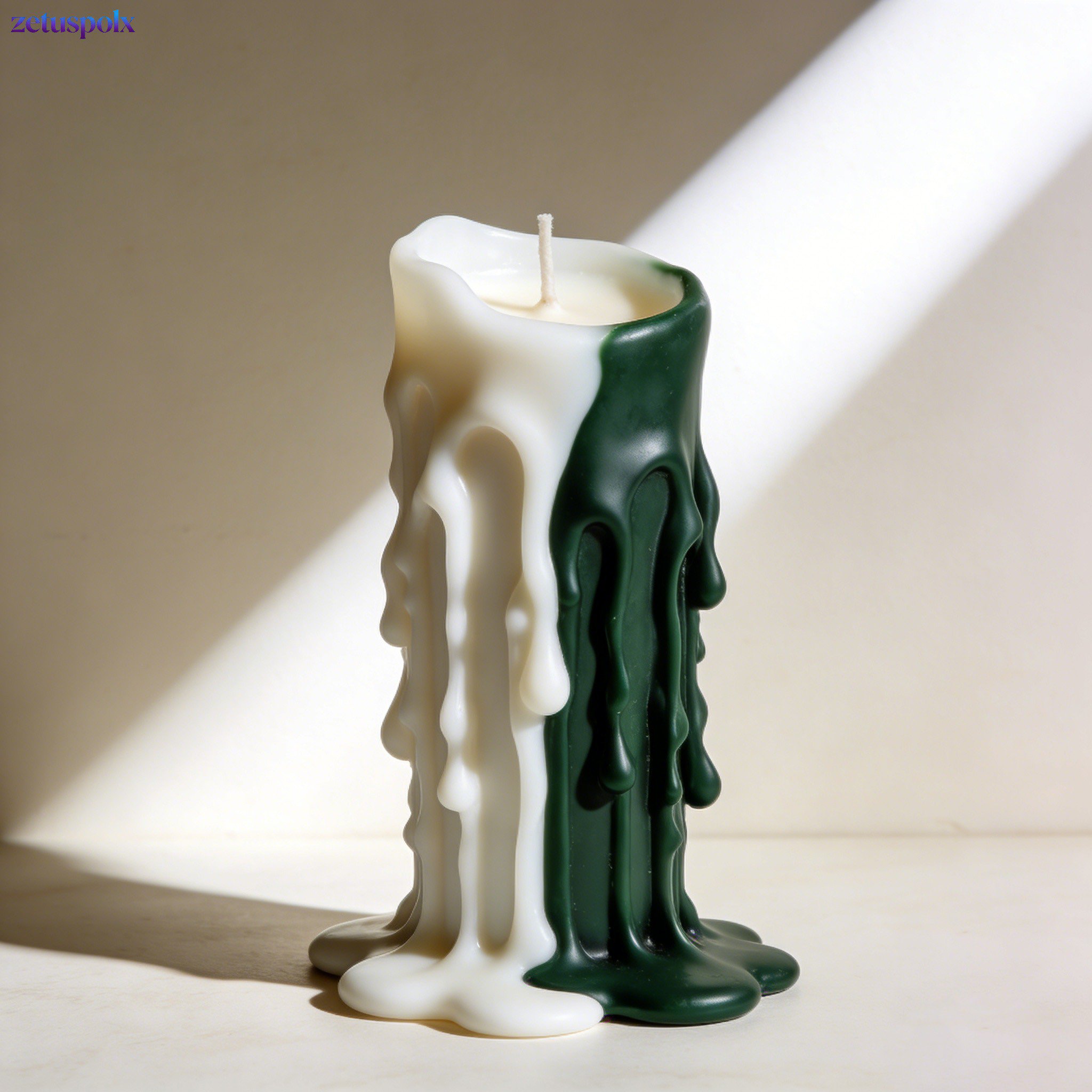 Handcrafted scented candles arranged for home décor