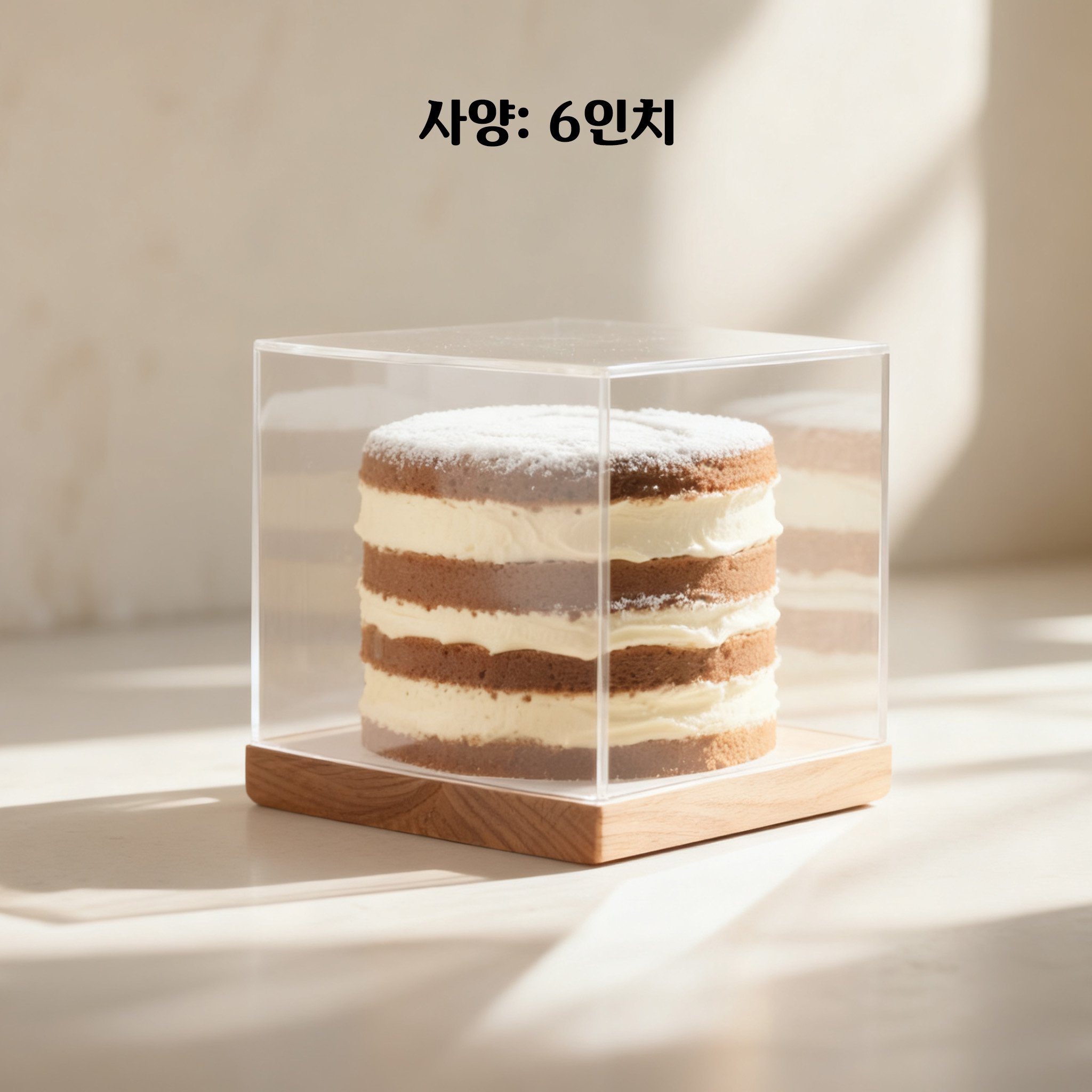 부드러운 시트와 생크림의 조화