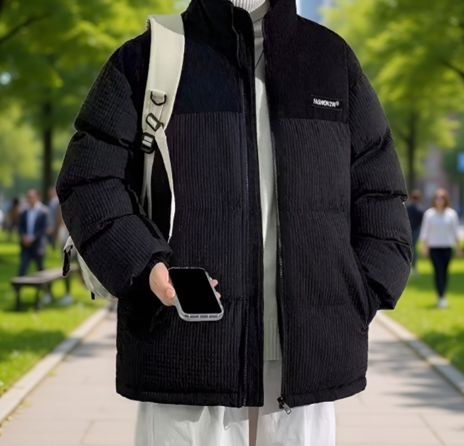 커플 겨울 기모 패딩 남녀 프린트 차이나 스타일