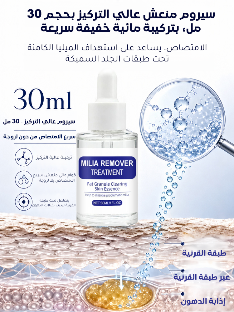 سيروم للعناية بحبوب الميليا حول العينين