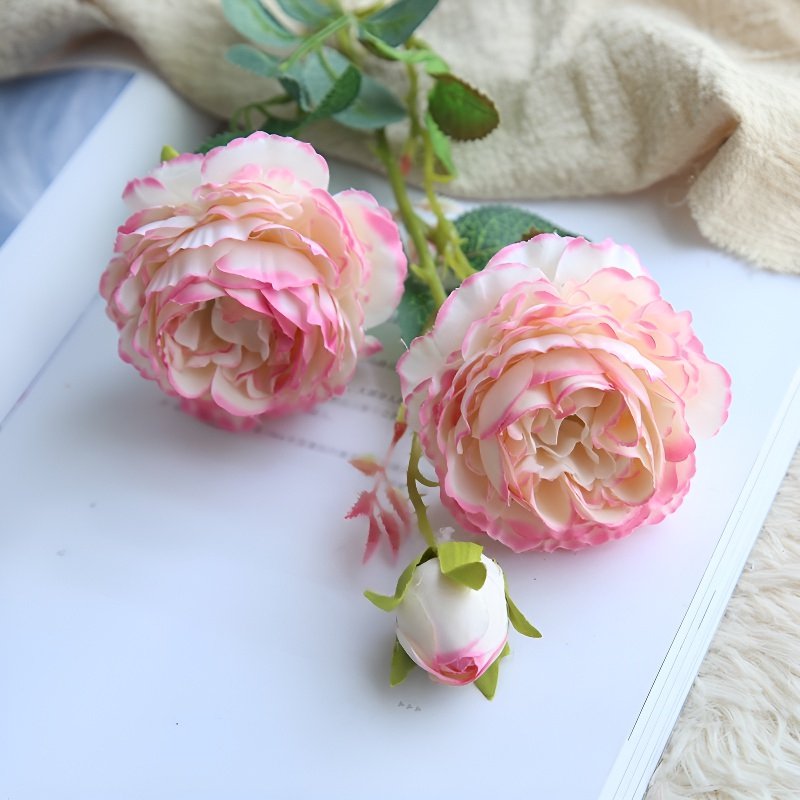 結婚式用人工バラブーケ リビングルーム装飾フラワー