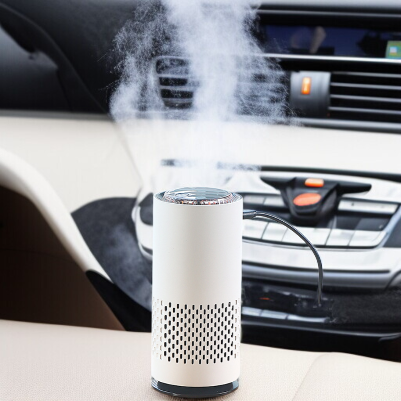 車の空気清浄機マイナスイオン煙と塵の除去小型ポータブルデスクトップ空気浄化