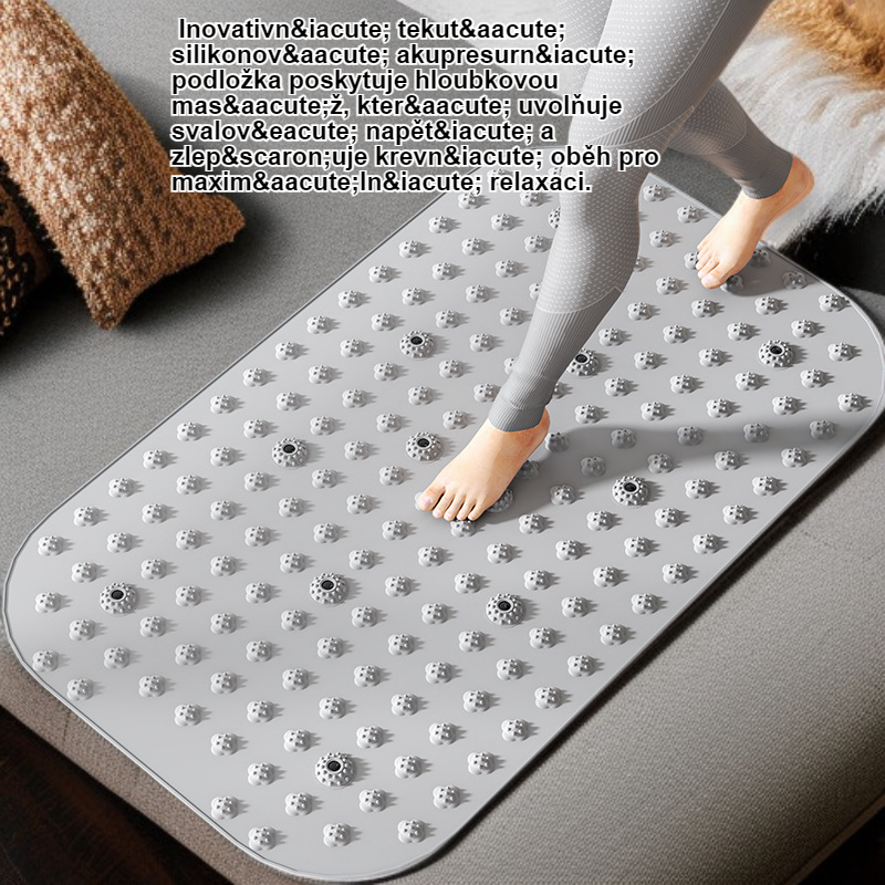 Tekutá silikonová akupresurní podložka s hloubkovou masáží