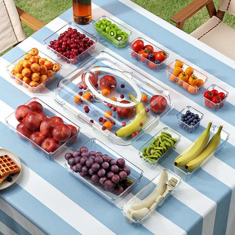 食品級透明大號密封保鮮盒廚房收納盒子