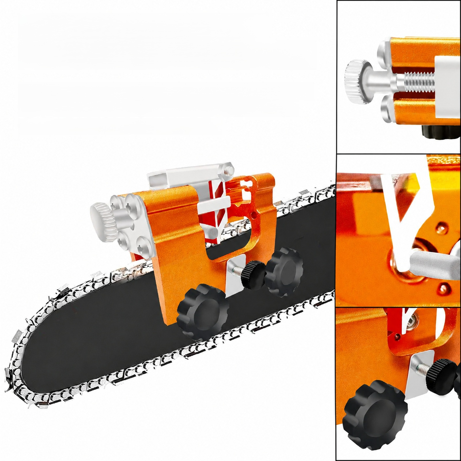 Chainsaw polishing head
