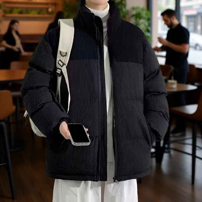 따뜻한 기모 소재의 중식 면복 디테일