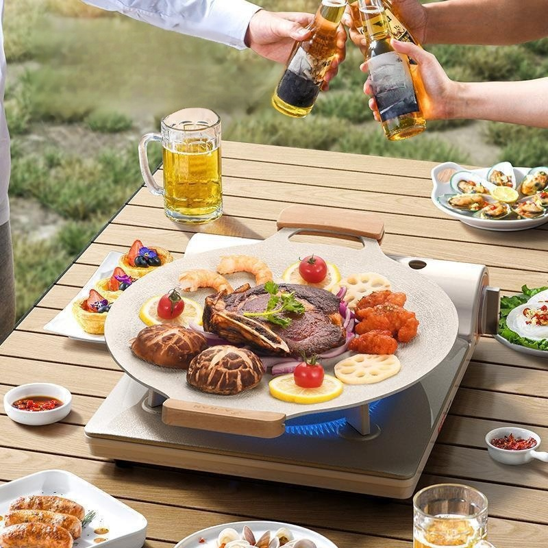 鉄板焼きポータブルガスグリルパン