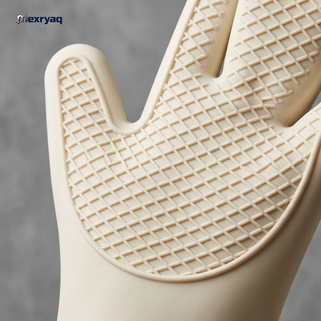 Food-grade silicone anti-slip gloves, heat-resistant and heat-insulating (10 pairs per pack)