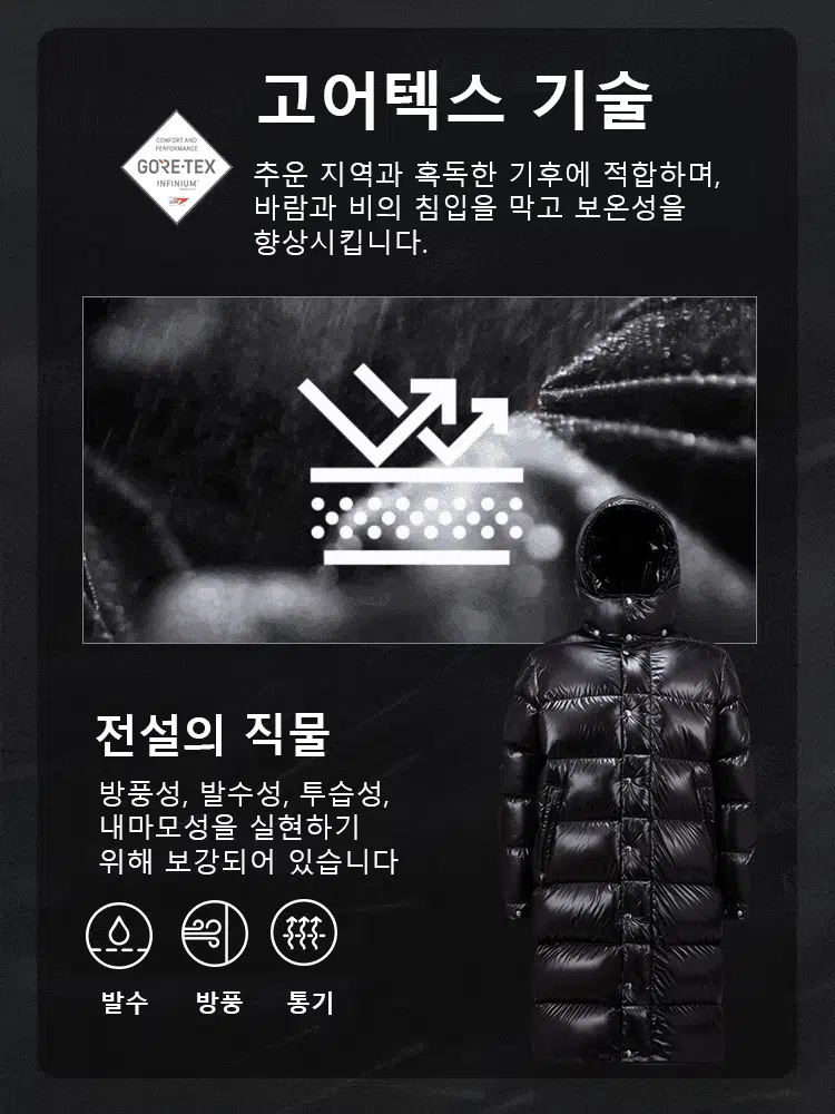 탈부착 가능한 다운 재킷