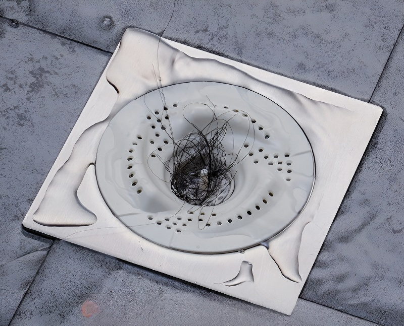 막힘 방지 배수구 코어 사용 예시