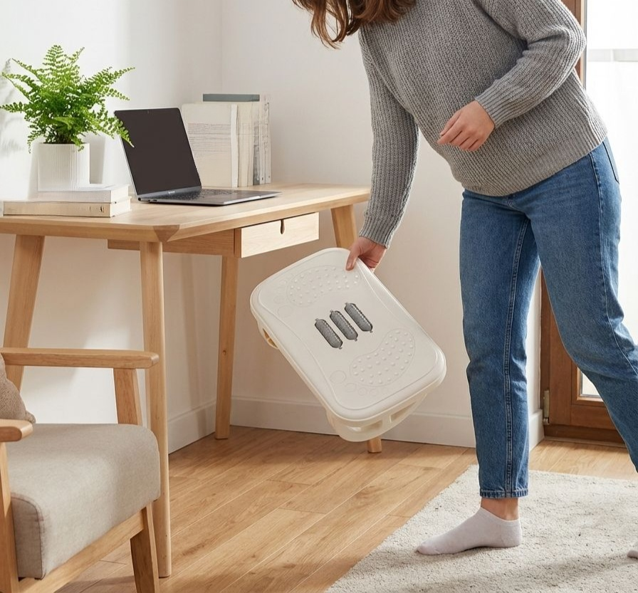 Podnóżek biurowy z regulacją wysokości