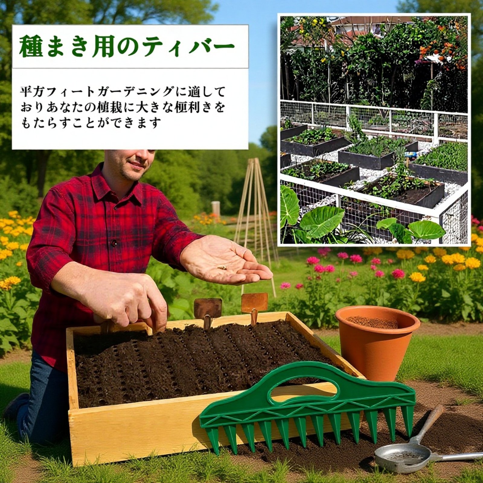  種まき穴あけ器