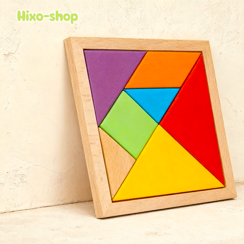 Dřevěný tangram pro děti od 3 do 6 let