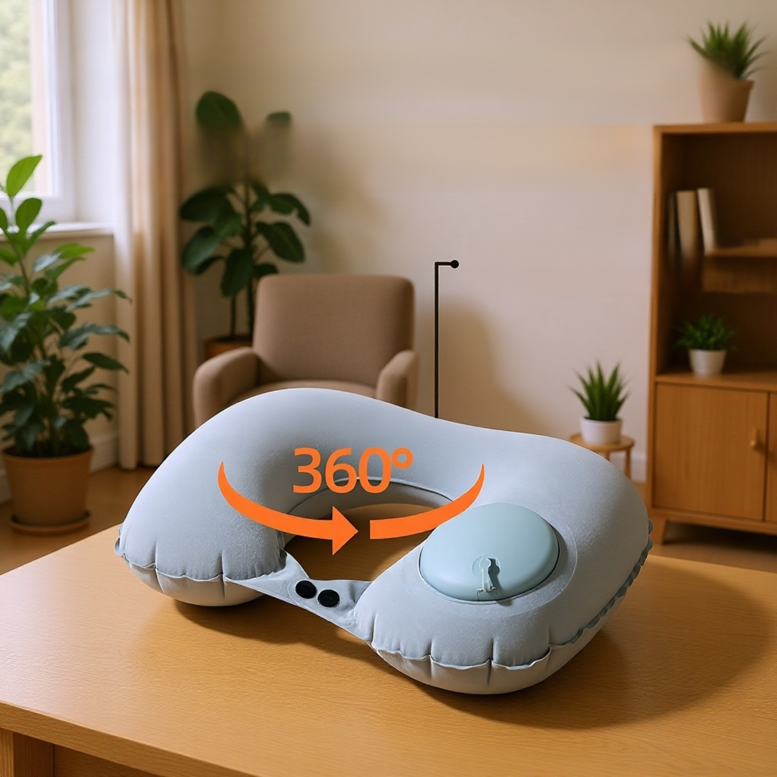 وسادة خفيفة الوزن ومحمولة على شكل U