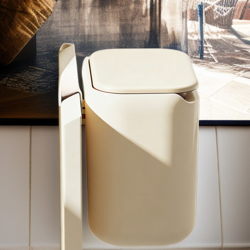 Großer Wandmontierter Mülleimer mit Deckel für die Küchenaufbewahrung